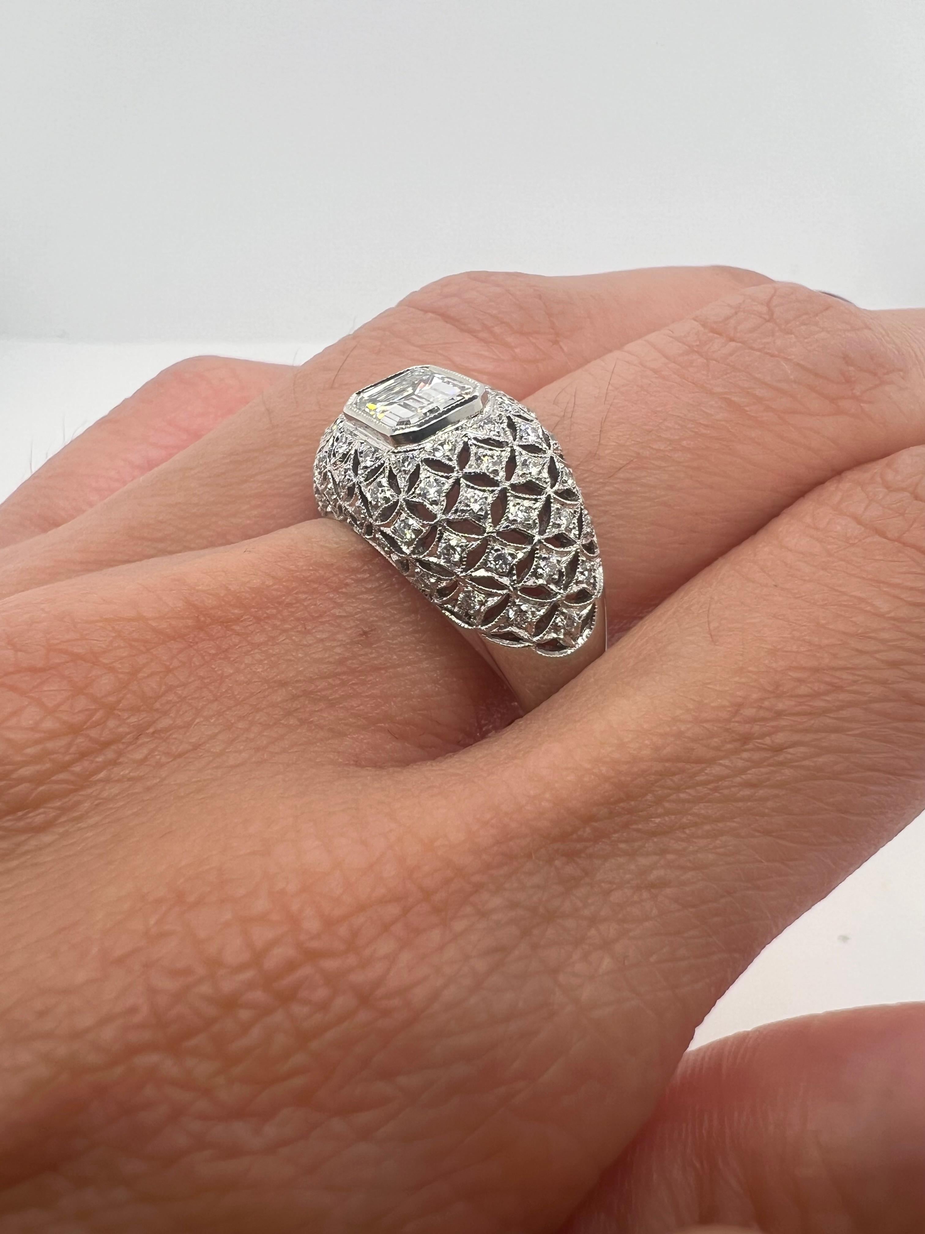 Bague à diamant Dome de Sophia D. Unisexe en vente
