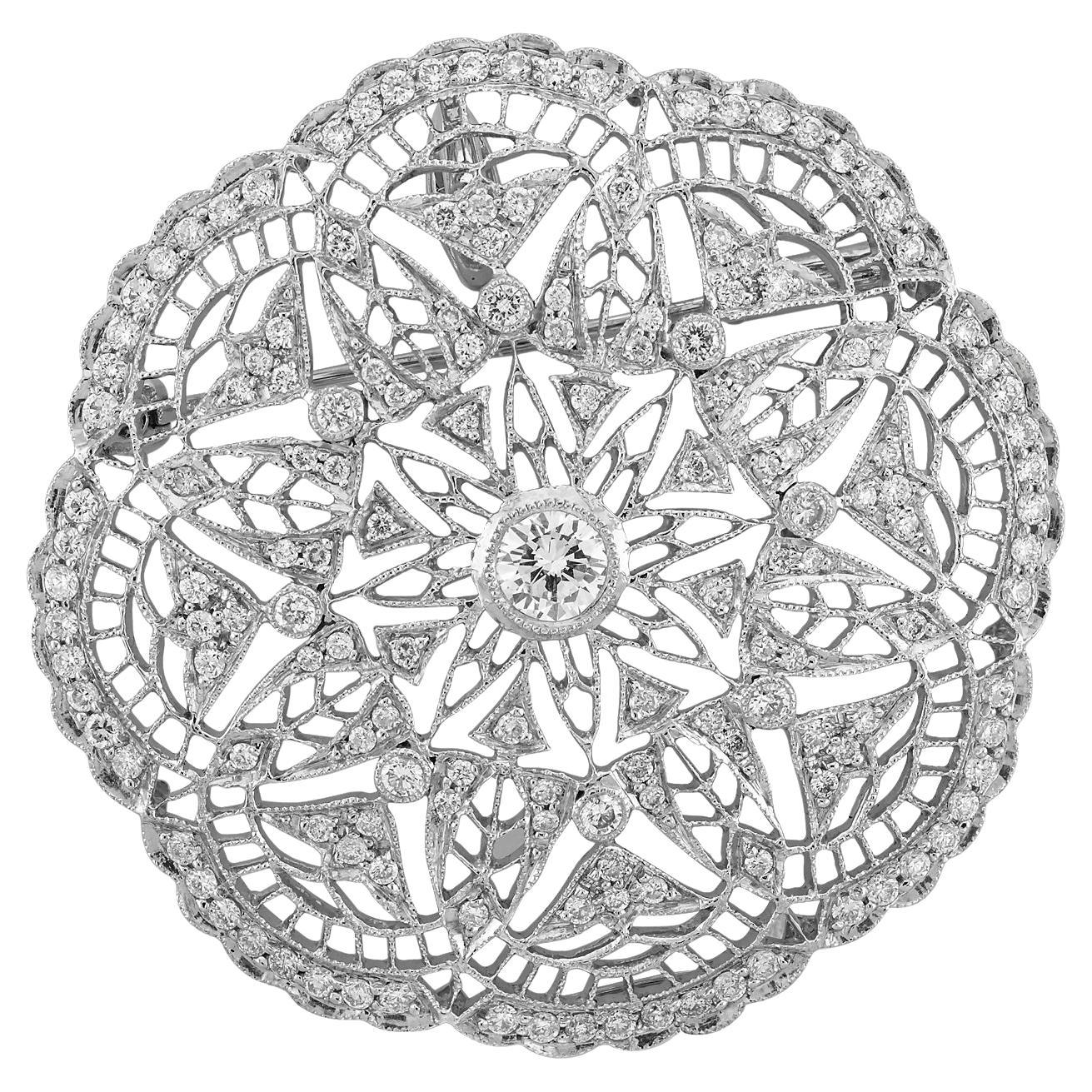 Sophia D. Diamant-Anhänger-Brosche