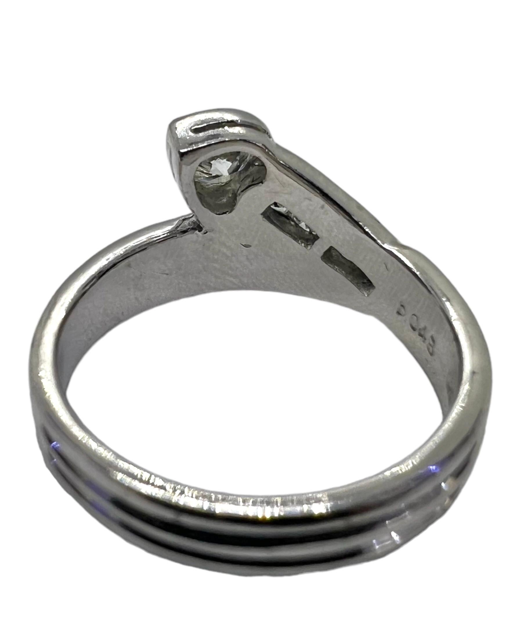 Modern Sophia D. Diamond Platinum Ring For Sale