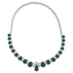 Sophia D. Halskette mit Smaragd und Diamanten