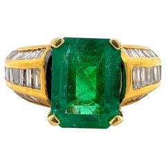 Sophia D. Emerald and Diamond Ring