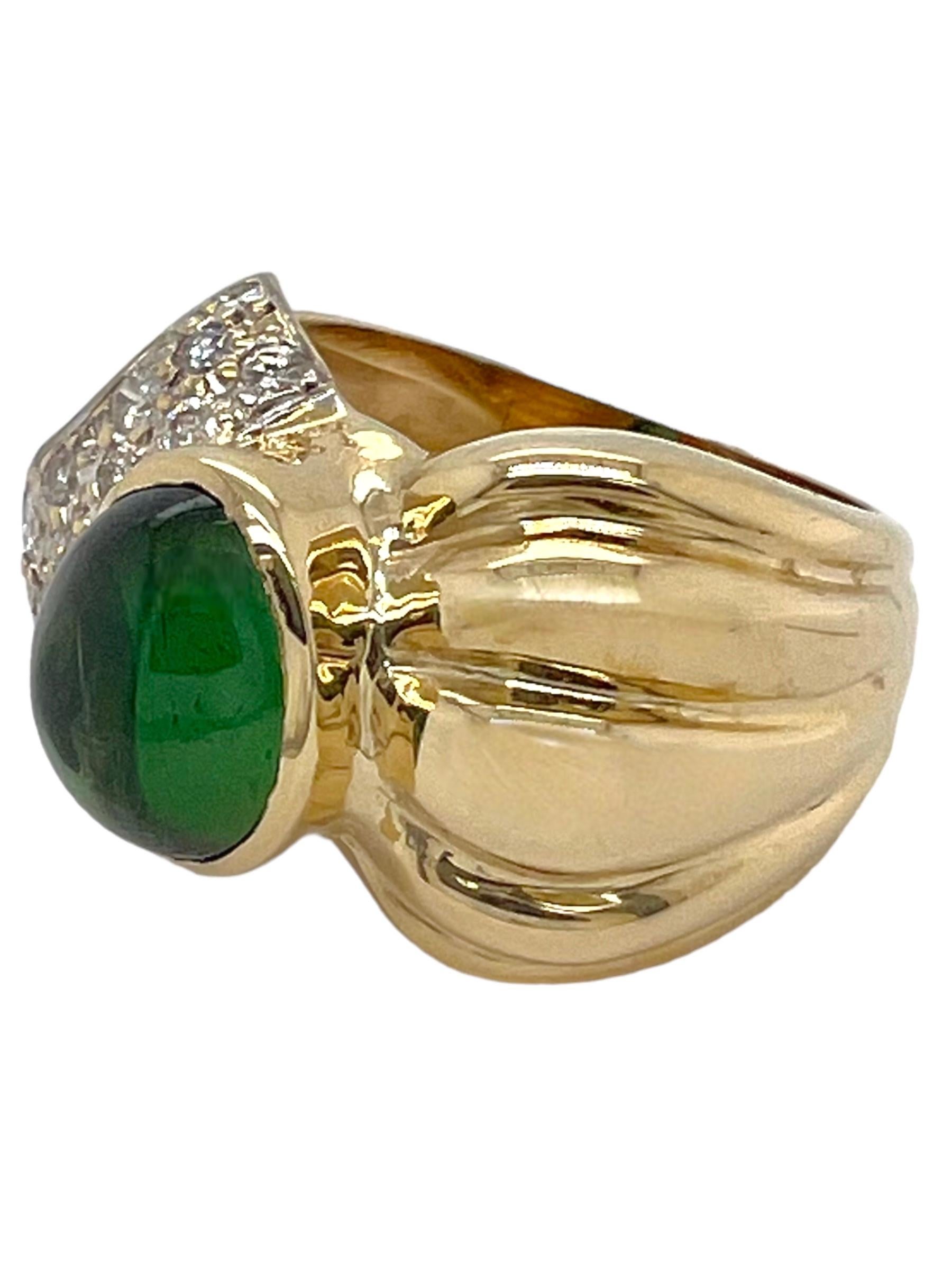 Sophia D. Smaragd-Cabochon-Ring im Zustand „Neu“ im Angebot in New York, NY