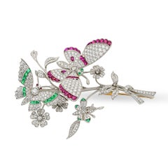 Sophia D. En Tremblant Butterfly Brooch
