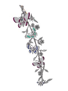 Sophia D. En Tremblant Butterfly Brooch