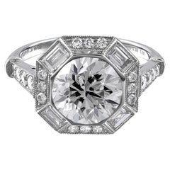 Sophia D. GIA Certified 1.05 Carat Diamond Art Deco Ring