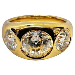 Bague Sophia D. en or jaune 18 carats avec diamant certifié GIA de 1,63 carat