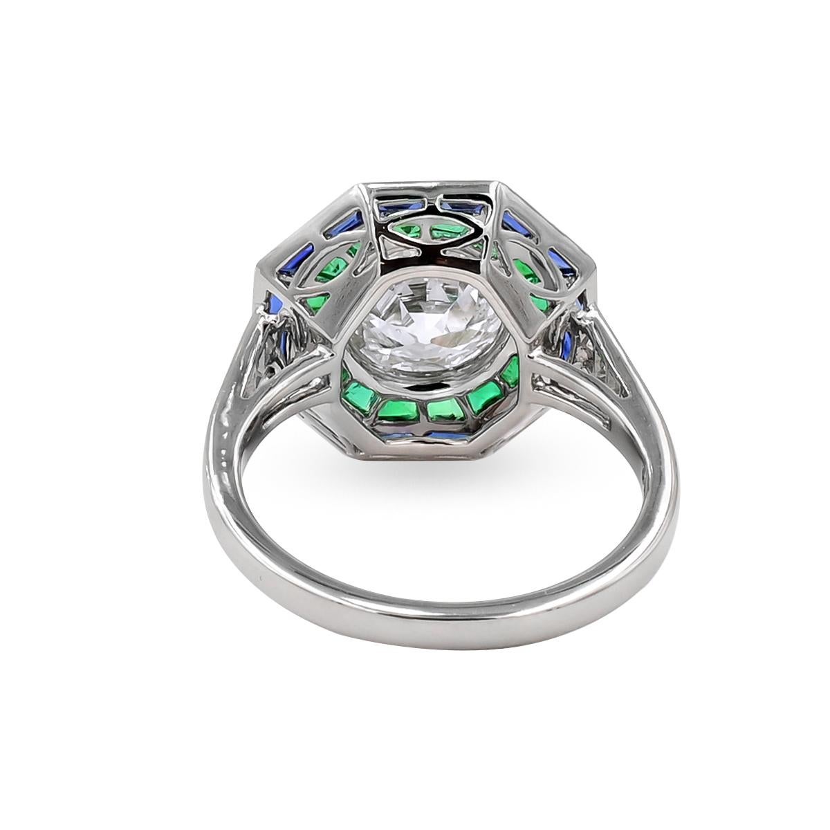 Sophia D. Sechseckiger Ring mit mehreren Edelsteinen im Zustand „Neu“ im Angebot in New York, NY