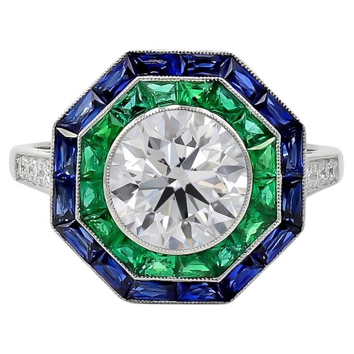 Sophia D. Hexagonal Multi-Gem Ring
