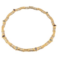 Sophia D. Multi-Colored Yellow Gold Necklace