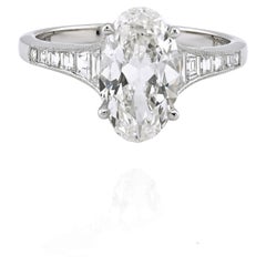 Sophia D Oval Diamond Ring Platinum