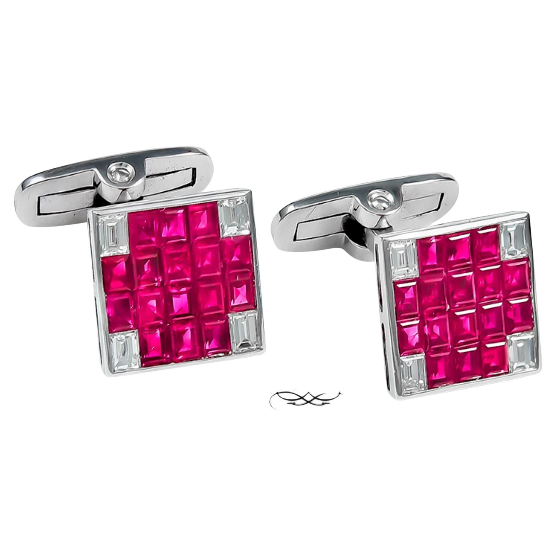 Sophia D. Ruby and Diamond Cufflinks