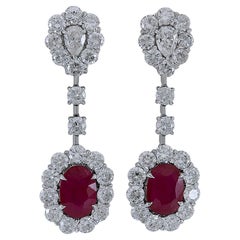 Sophia D. Rubin- und Diamant-Tropfenohrringe