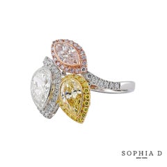 Sophia D Toi et Moi Multi Stone Ring