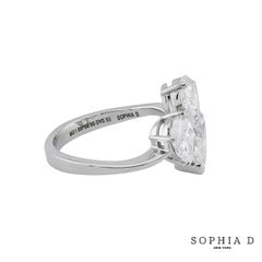 Bague Sophia D. Toi et Moi à trois pierres en diamant