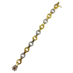 Sophia D. Bracelet en or jaune et or blanc avec diamants