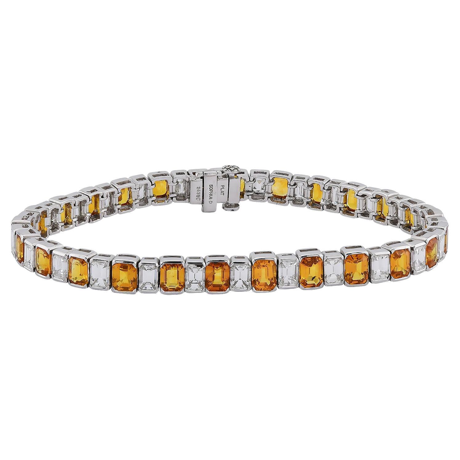 Sophia D. Yellow Sapphire and Diamond Bracelet