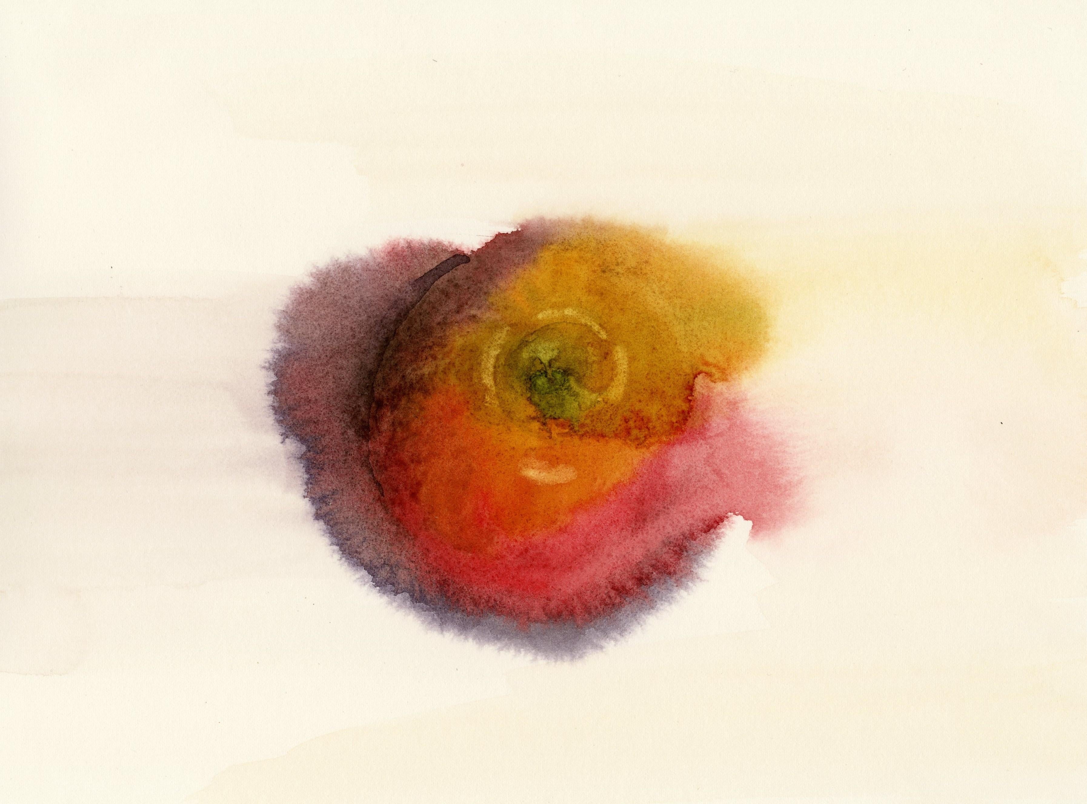 Sophia Khan Still-Life Painting - Apple, Still Life