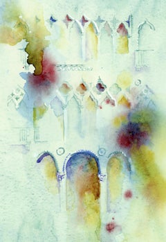 Ca' d'Oro Venice, Celebration, Watercolor Painting