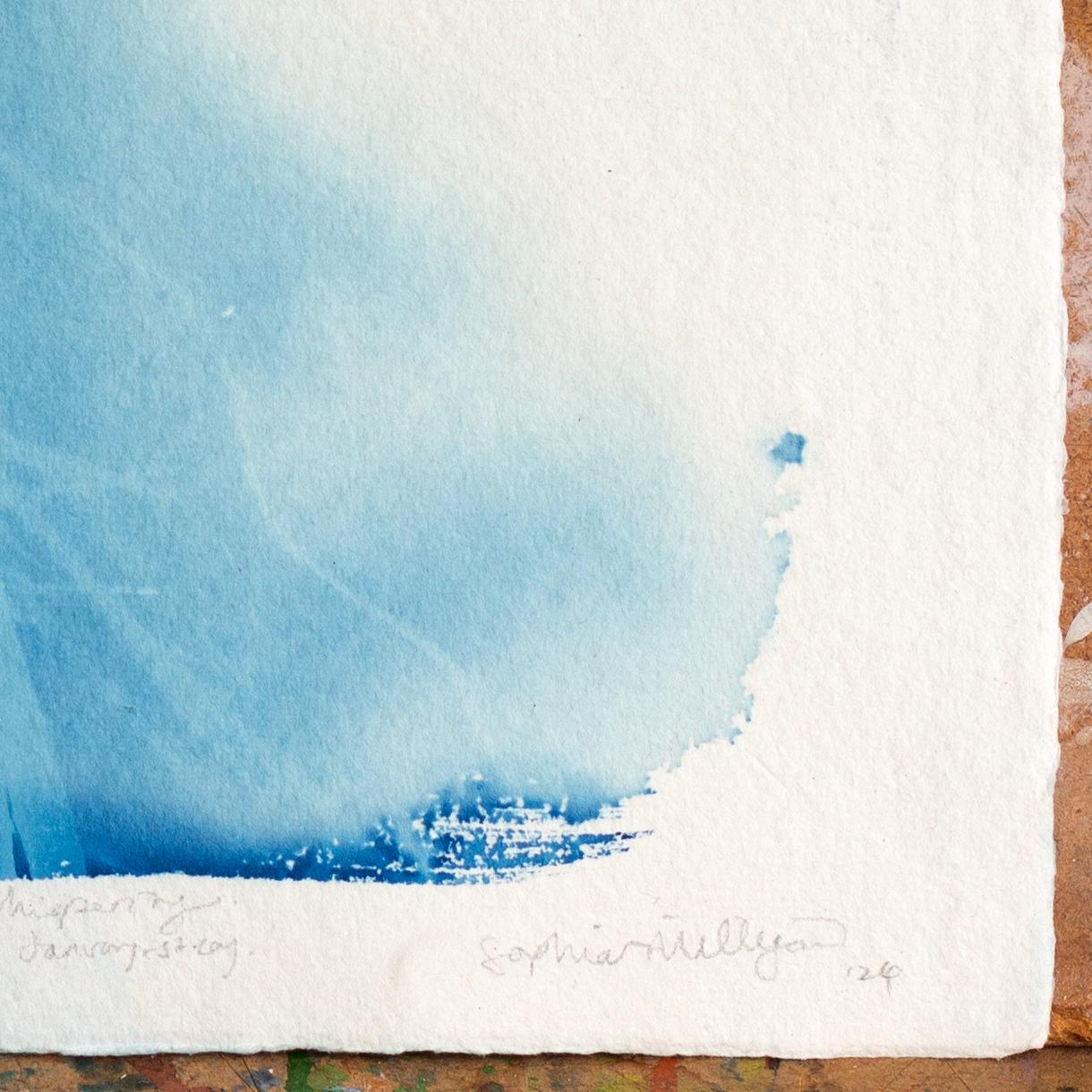 Cañas Azul blanco orilla océano playa cabaña minimalista naturaleza dibujo en venta 3