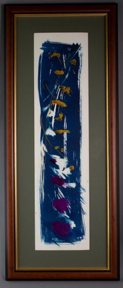 'To The Slow Graceful Dance'. Mixed Media Painting, Botanical, conceptual