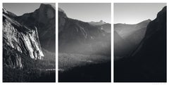'Awakening' Limited edition triptych. Yosemite Mountains Trees Light Texture