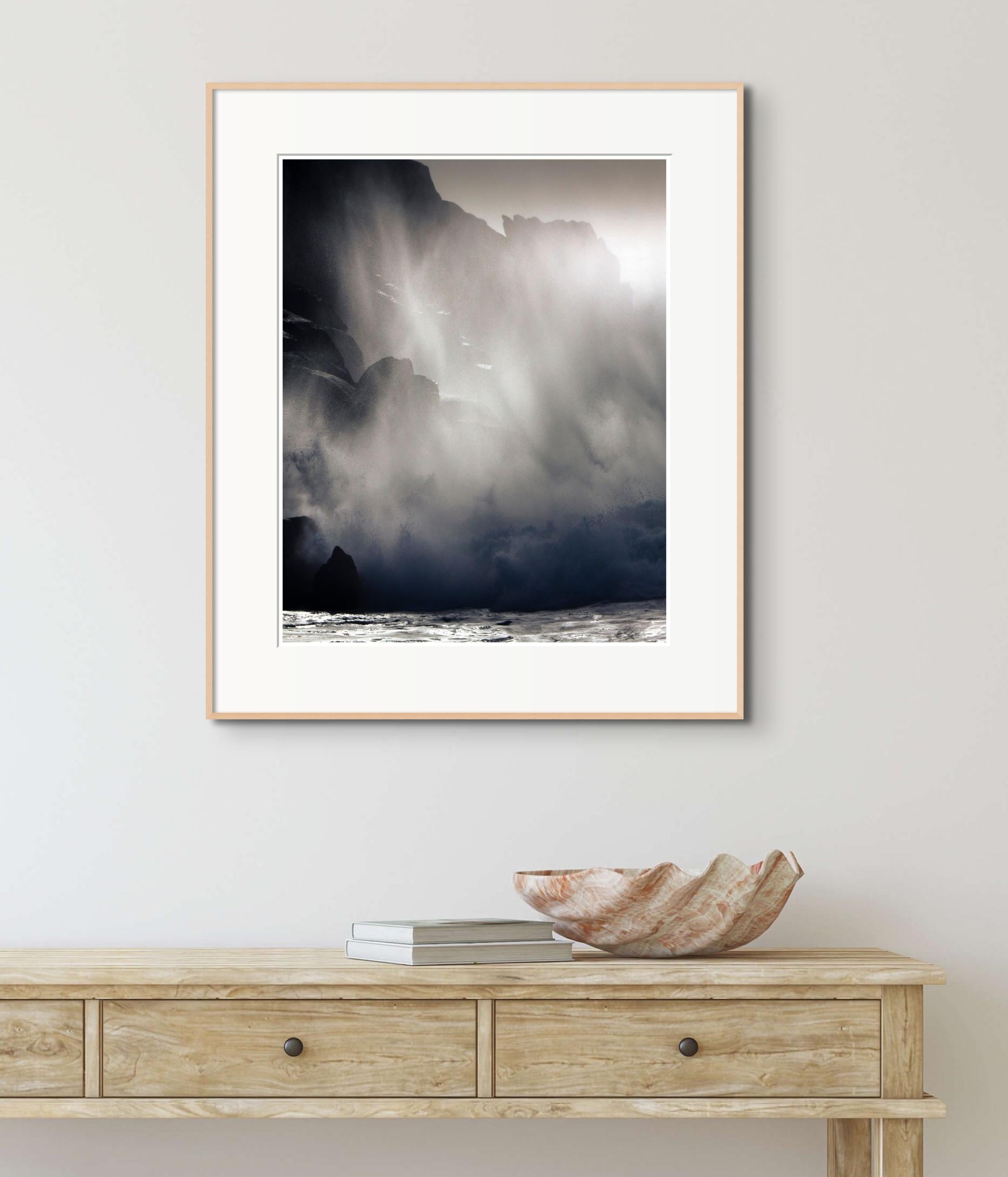 'Exhalation' Limited edition photograph. Light Ocean Sea Beach Water Abstract - Photograph by Sophia Milligan