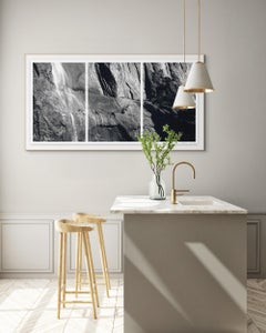 'Falls' Limited edition photograph triptych. Yosemite Stone Water Tree Texture