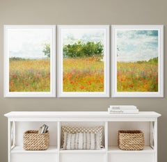 „For the Brave, Tennessee“, Triptychon in limitierter Auflage. Landschaft, Blumen, Natur.