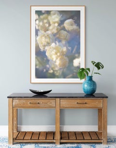 'El amarillo es el amanecer de mayo' Fotografía a gran escala flores azul verde pastel