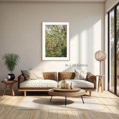 'Youth and the Wise' Fotografia di paesaggio contemporaneo Fiori primaverili verde rosa