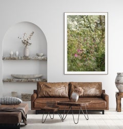 'Youth and the Wise' Large scale landscape photograph. Spring flowers green pink