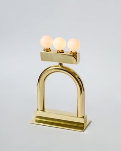 Sophia Table Lamp in Brass by Another Human, Modern Sculptural Light