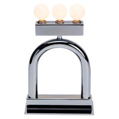 Sophia Table Lamp in Chrome by Another Human, Modern Sculptural Light