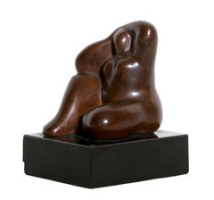Seated Nude, Bronze by Sophia Vari