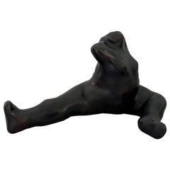 Sophia Vari (grecque, née en 1940) Sculpture en bronze d'une femme assise