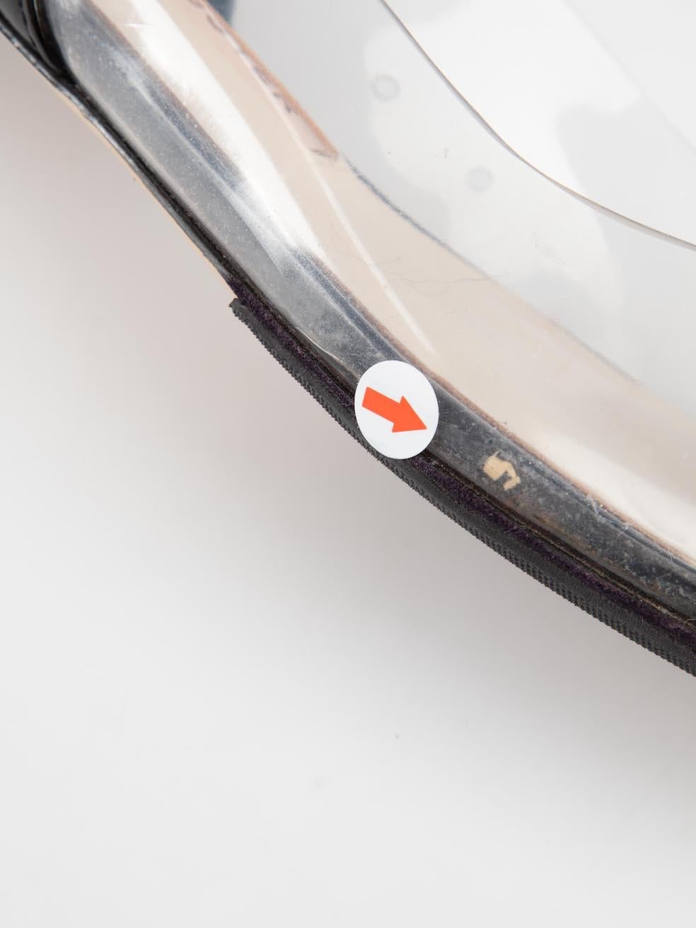 Sophia Webster Daria 85 Glitter-Flats aus schwarzem Lack Daria in Glitter, Größe UK 5 im Angebot 4