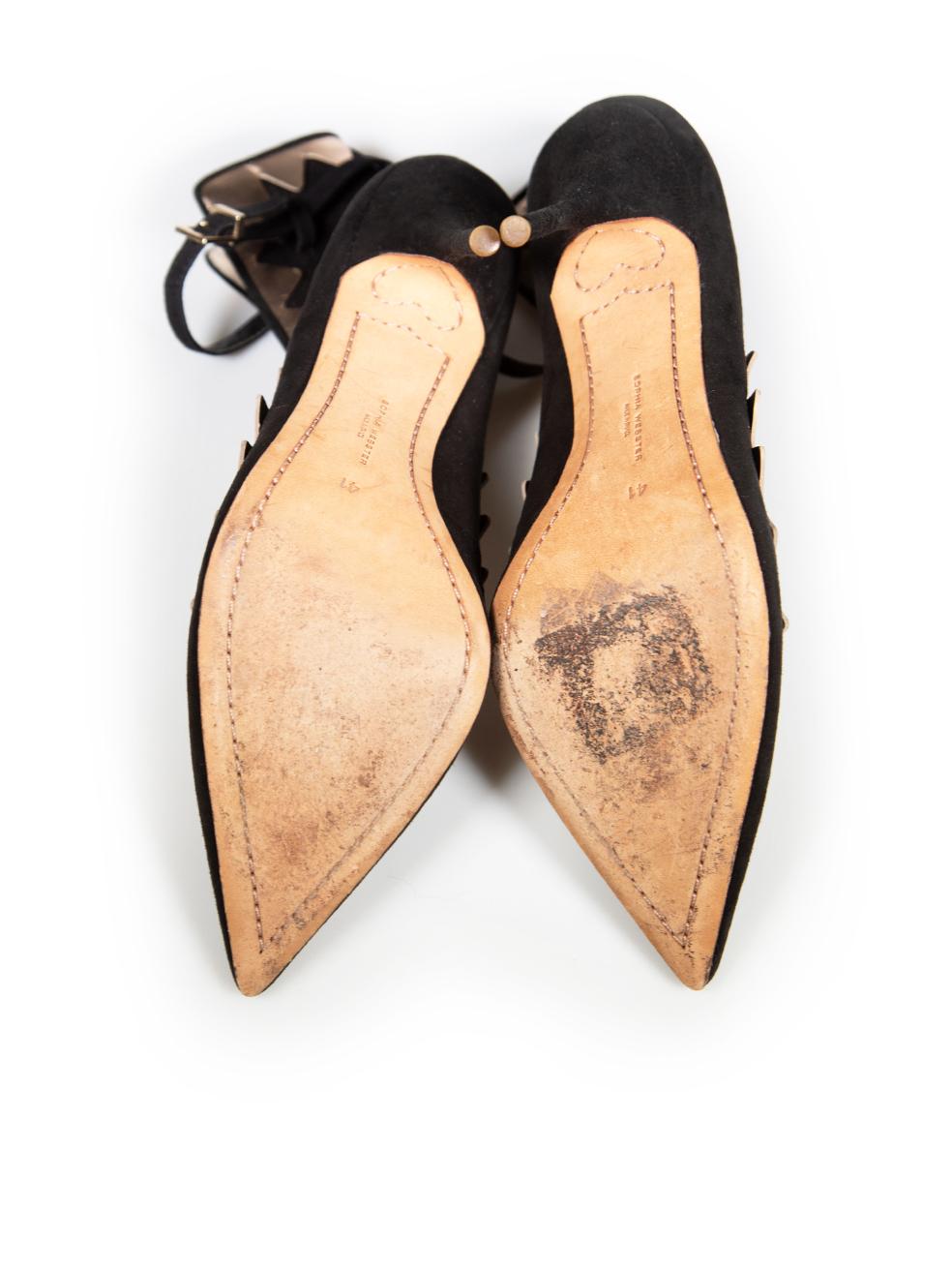 Sophia Webster Roka Pumps mit schwarzer und silberner Verzierung, Größe IT 41 im Zustand „Gut“ im Angebot in London, GB