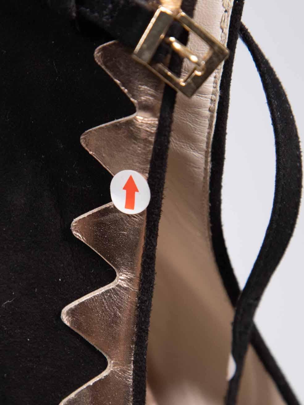 Sophia Webster Black & Silver Trim Roka Pumps Size IT 41 For Sale 1