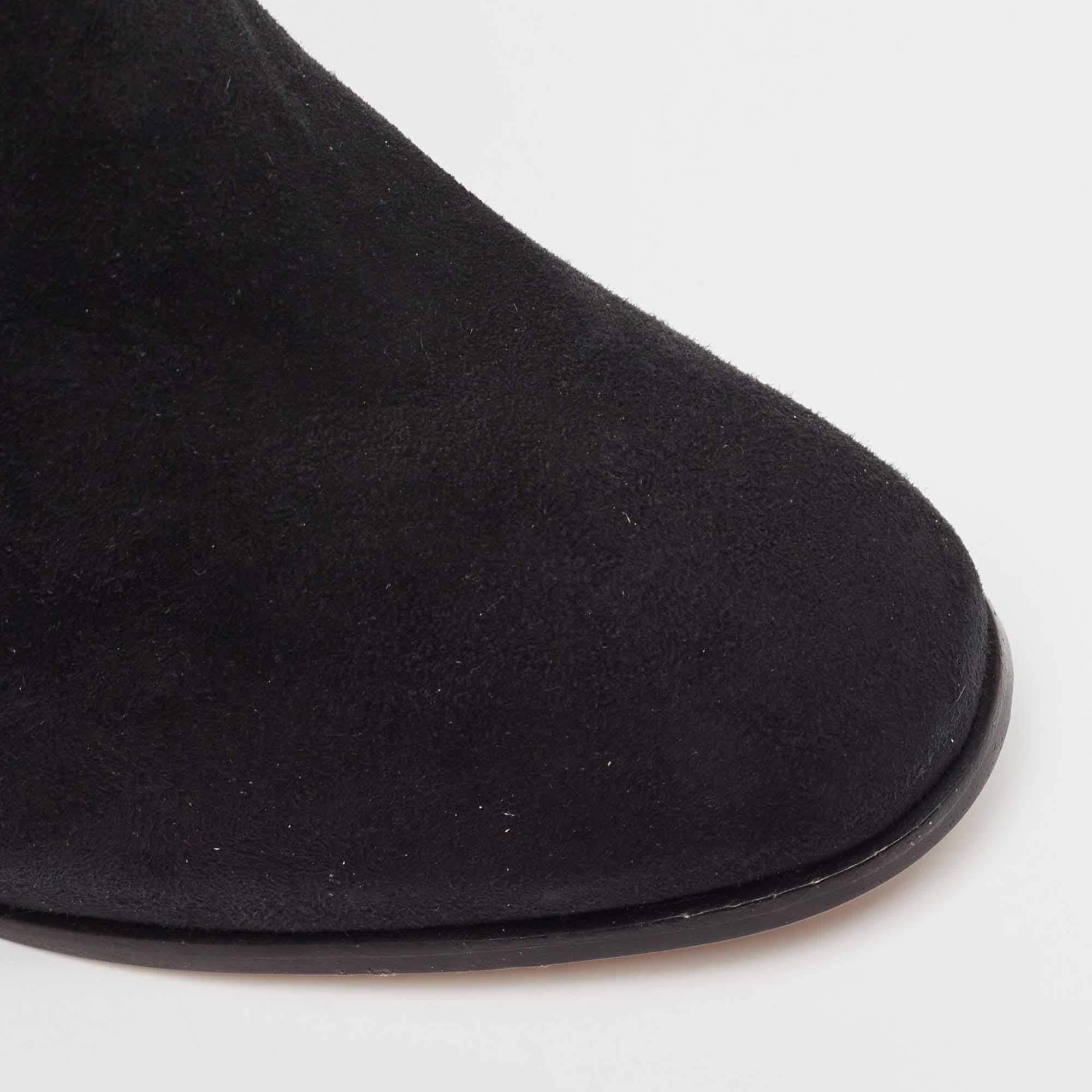 Sophia Webster Black Suede Felicity Ankle Boots Size 41.5 For Sale 3