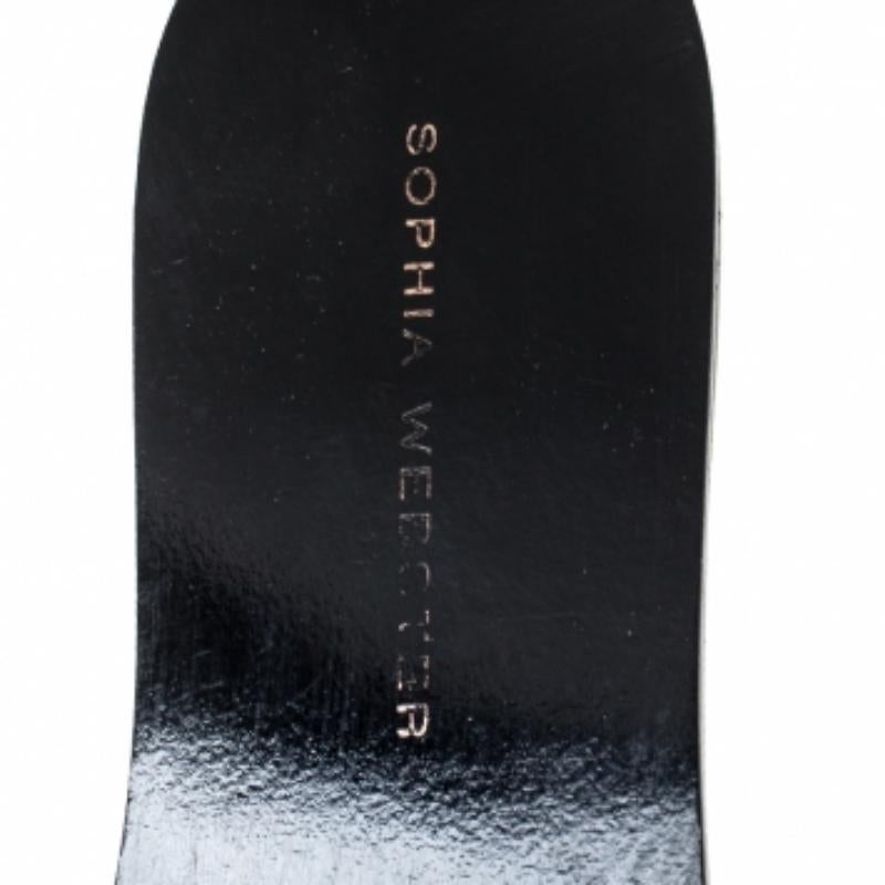 Sophia Webster Schwarz Wildleder Jada Pom Pom Slide Flats Größe 37 im Angebot 3
