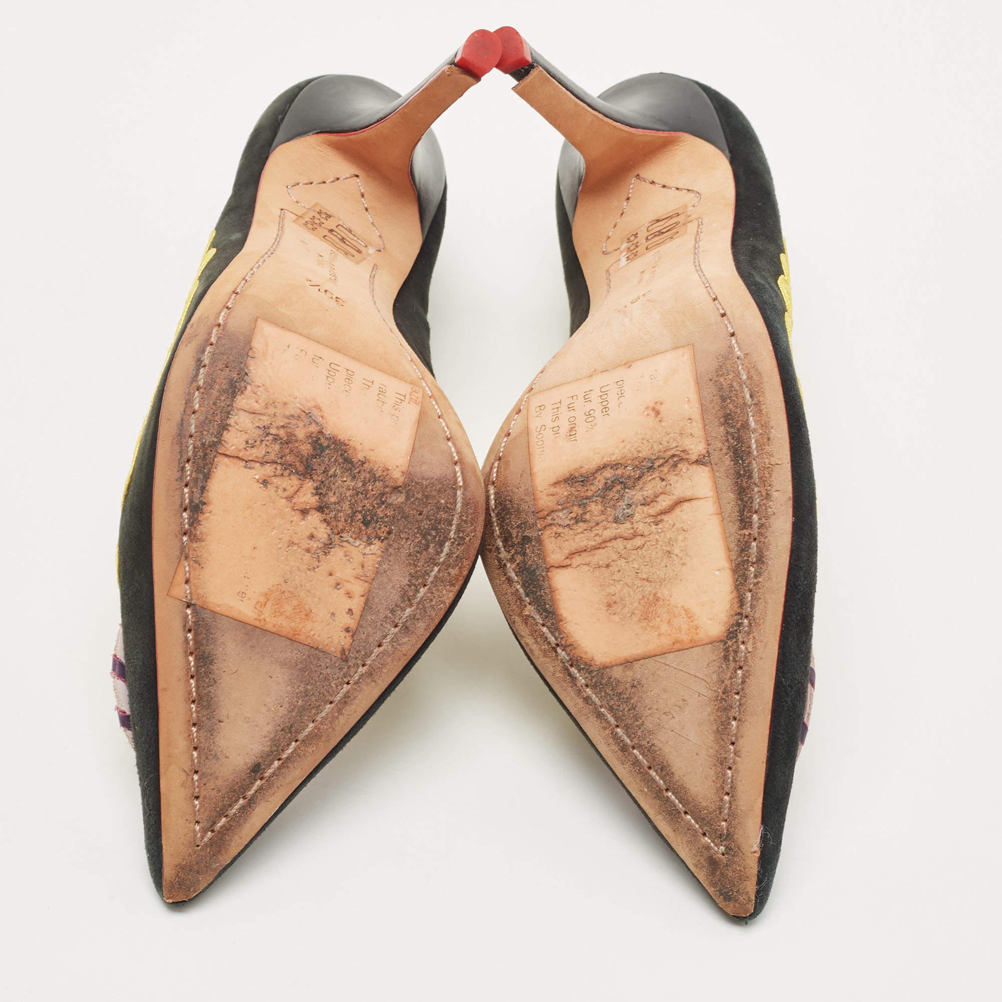 Sophia Webster Pumps in pelle scamosciata nera misura 39,5 in vendita 1