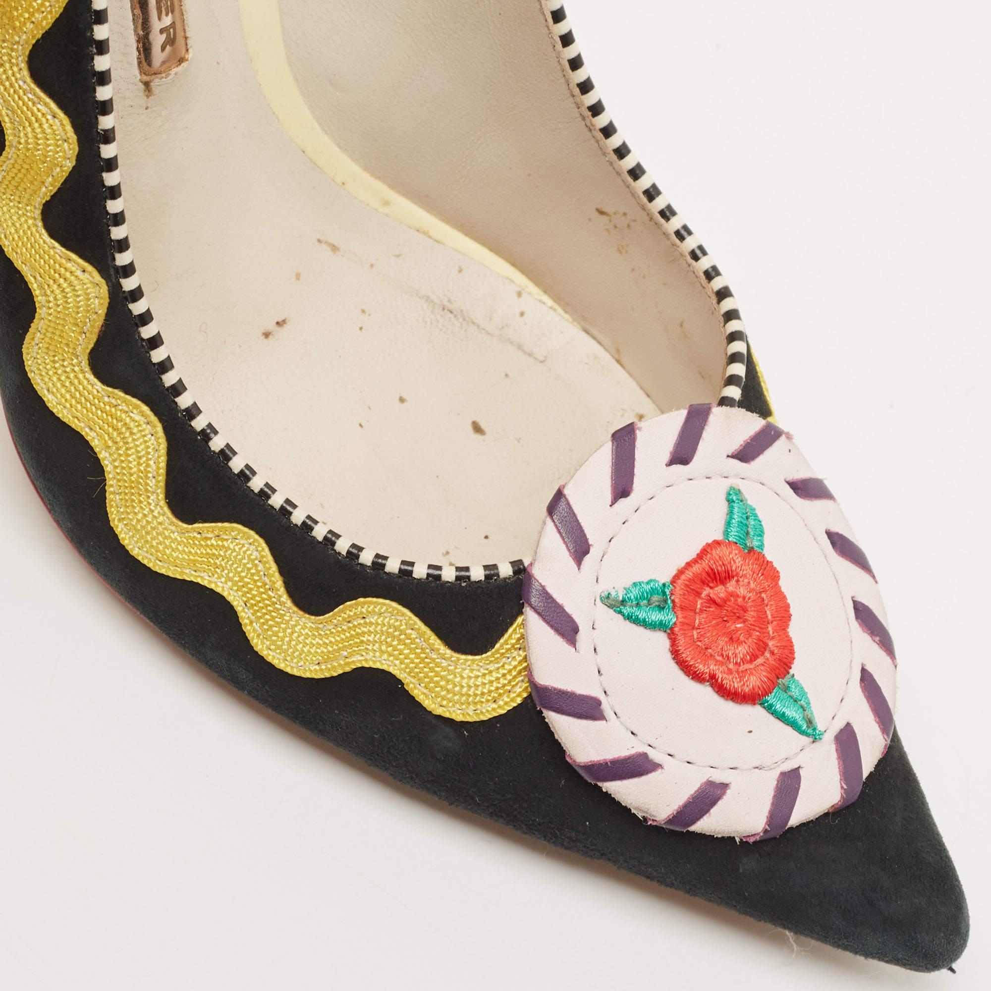 Sophia Webster Pumps in pelle scamosciata nera misura 39,5 in vendita 3