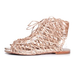 Sophia Webster, Delphine metallic leather sandals