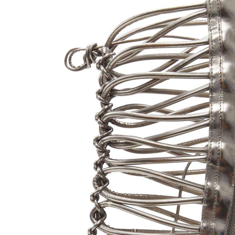 SOPHIA WEBSTER Fantasy silver strappy gladiator high heel sandals EU37.5 4