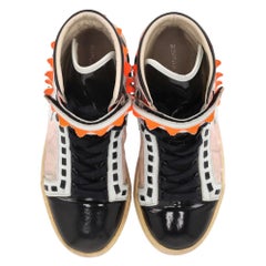 Sophia Webster "Riko" High-Top-Sneakers aus Leder mit Glitzer-Detail