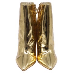 Stivaletti a punta "Heavenly" di Sophia Webster in pelle dorata metallizzata