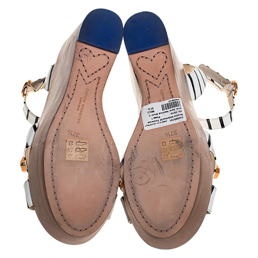 Sandales compensées Sophia Webster Suki embellies de pierres précieuses, taille 37,5 1