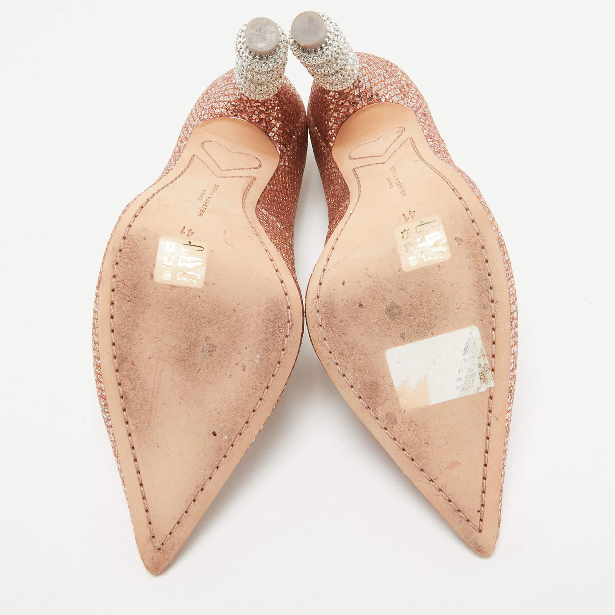 Sophia Webster Metallic Glitter Coco Crystal Pumps Size 41 For Sale 1