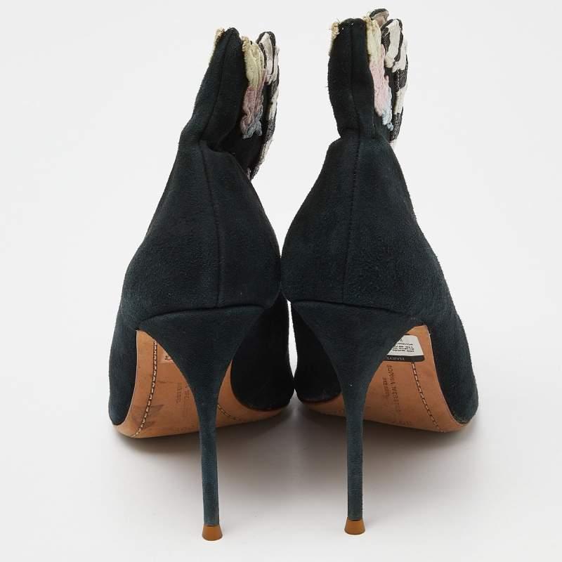 Bottines Sophia Webster en daim brodé multicolore, taille 39,5 Pour femmes en vente