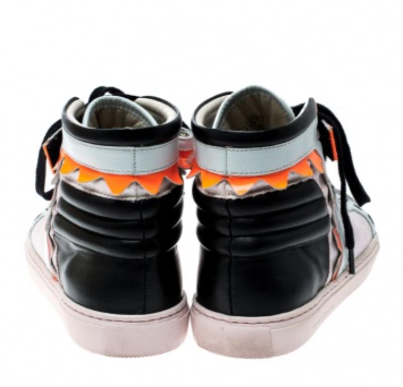 Baskets hautes Riko Sophia Webster en cuir multicolore et paillettes, taille 37 Pour femmes en vente